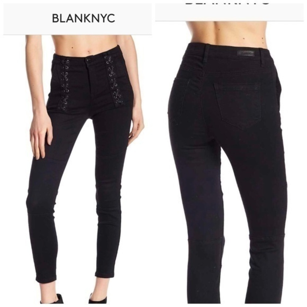 Blank NYC lace up jeans
